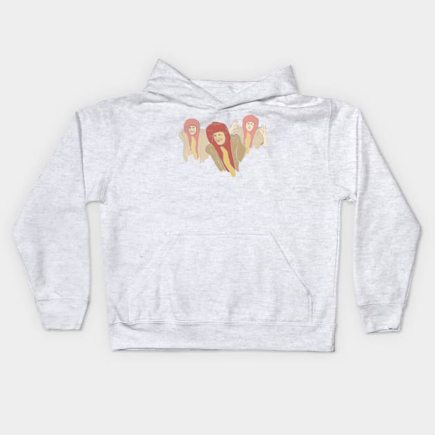 Tim Robinson Hot Dog Kids Hoodie by nicole.prior@gmail.com